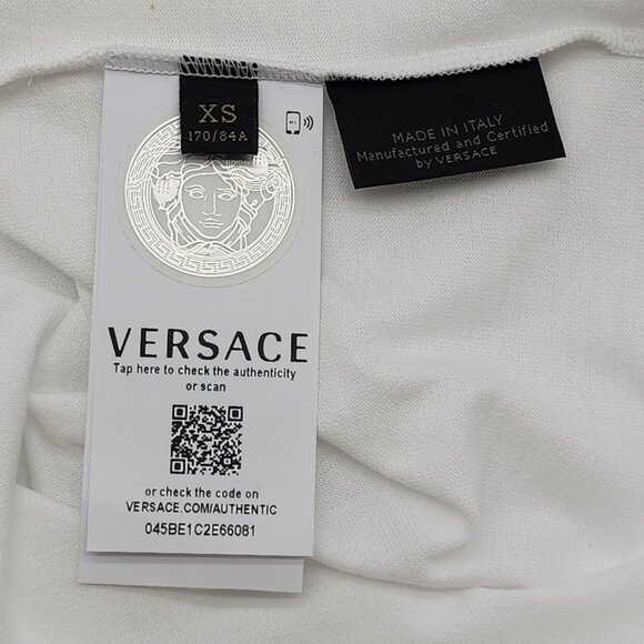 Versace Pocket T Shirt With Logo XS in White - Picture 3 of 5